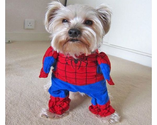 Dog Halloween Costumes Superhero Costume Spiderman - Size: M