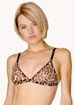 Animal print soft triangle bra
