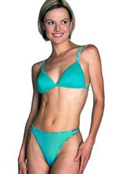 Microfibre padded triangle bra