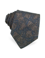 Dolce and Gabbana All Over Rose Patterned Silk Tie