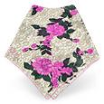 Dolce and Gabbana Fuchsia Flower Print Signature Silk Square Scarf