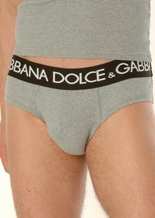 Ribbed Cotton Logo midi brief