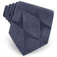 Logoed Squares Geometric Woven Silk Tie