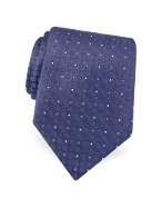 Dolce and Gabbana Mini Squares and Circles Geometric Woven Silk Tie