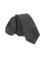 Polkadot Pattern Silk Extra-Narrow Tie