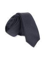 Dolce and Gabbana Solid Extra-Narrow Twill Silk Tie