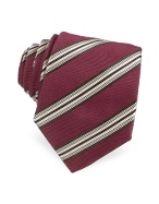Dolce and Gabbana Striped Classic Twill Silk Tie