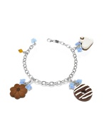 Dolci Gioie Sterling Silver Detachable Charm Bracelet