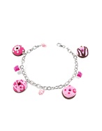 Dolci Gioie Sterling Silver Donut Charm Bracelet