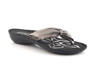 Leather Sandal With Knot Detail