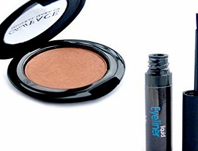 Doll Face Mineral Makeup Dollface Mineral Makeup Christmas Gift Set Winter Bronzer with Black Liquid Eye Liner Set