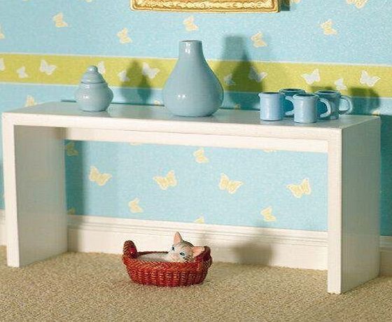 Dolls House The Dolls House Emporium White Console Table by Dolls House