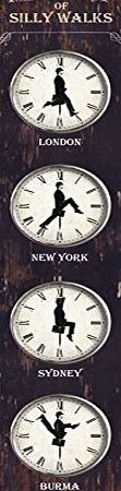 DollTV Ministry of Silly Walks World Clock (Monty Python)