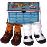 Dolly & Dimples Dolly and Dimples Grab Your Saddle and Cowboy Boots Baby Socks Gift Box