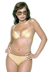 Dolores Cortes Gold Fever underwired padded bikini set