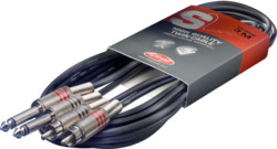 3M/10FT Twin Cable Jack to Phono