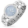 Psyche - Womenand#39;s Baby Blue Dial Crystal and Stainless Steel Watch