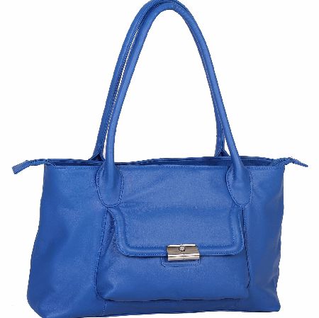 DOMO Leather Front Pocket Tote