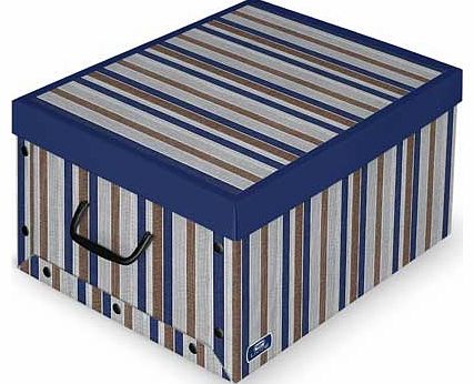 Blue Matching Cardboard Box with Handles