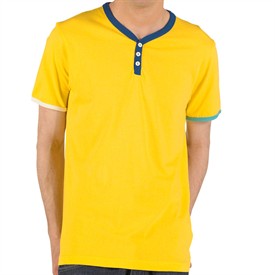 Done And Dusted Mens Calvin T-Shirt Yellow