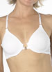 Cotton Smooth front fastening underwired racerback bra