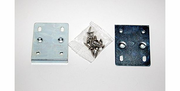 DOOR HINGE REPAIR KIT KITCHEN CUPBOARD DOOR HINGE REPAIR KIT INCLUDES 2 PLATES AND FIXING SCREWS