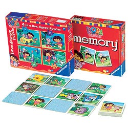 Dora Memory Game And Puzzle Twin Pack