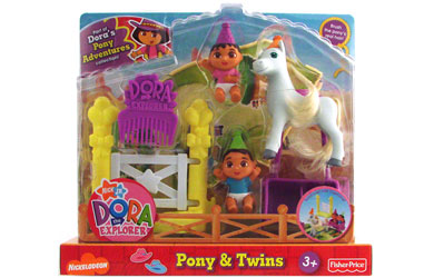 dora Pony Playset - Pony and Twins