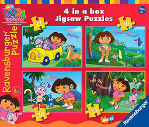 dora the Explorer 4 in a Box Puzzle