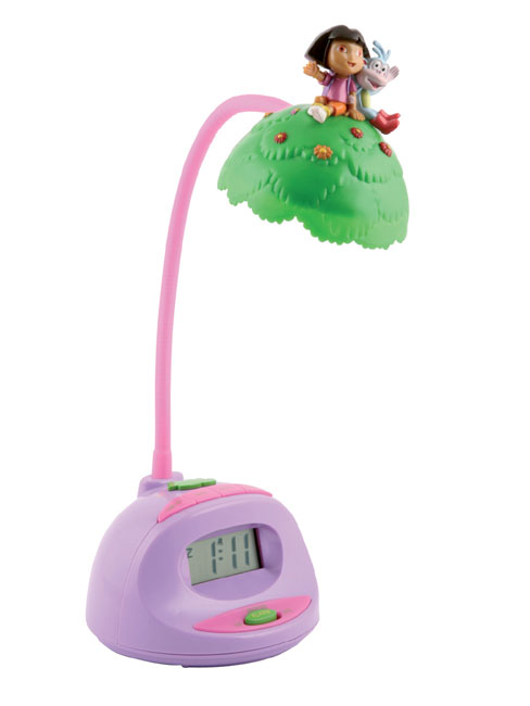Dora the Explorer Alarm Clock with Adjustable Lamp