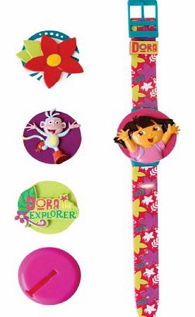 Dora the Explorer  Kids Interchangeable Head LCD Watch DE36