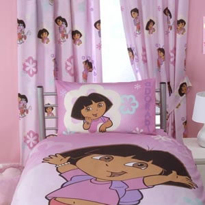 Dora Totally Adorable Curtains (72 inch drop)