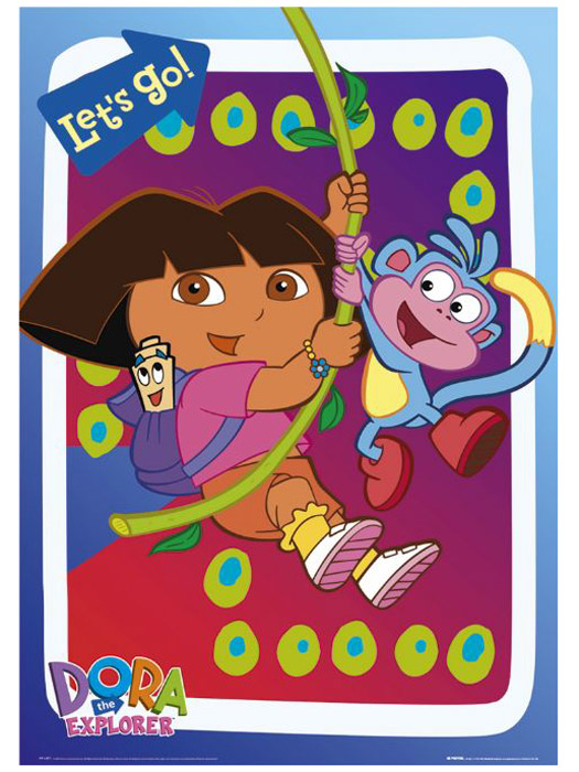 Dora the Explorer Poster and#39;Lets Goand39; Design Maxi FP1477