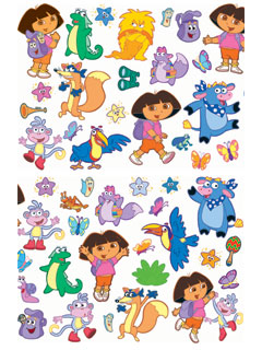 Dora the Explorer Stikarounds Wall Stickers 46 pieces