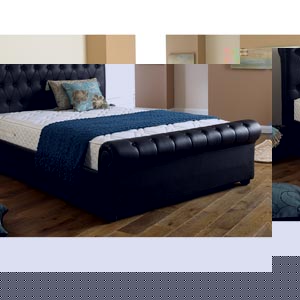 Dorlux Rio 5FT Kingsize Leather Bedstead