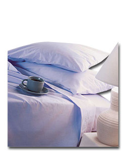 Percale Collection Double Fitted Sheet - Lavender.