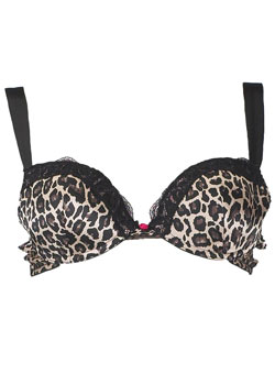Dorothy Perkins Animal print satin bra