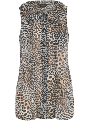 Dorothy Perkins Animal print sleeveless blouse