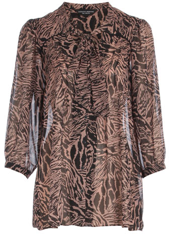 Dorothy Perkins Animal pussybow blouse DP05197335