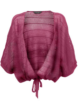 Dorothy Perkins Berry drawstring shrug