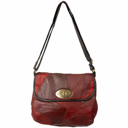 Dorothy Perkins Berry leather patchwork bag