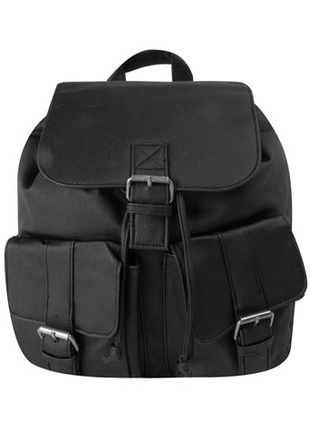 Dorothy Perkins Black 2 pocket rucksack