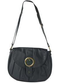 Dorothy Perkins Black 70and#39;s style satchel bag