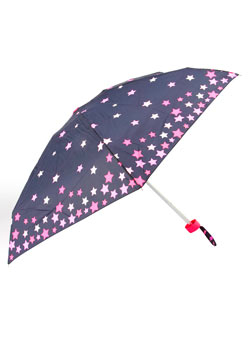 Dorothy Perkins Black and pink star umbrella
