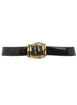 Dorothy Perkins Black bamboo buckle jean belt