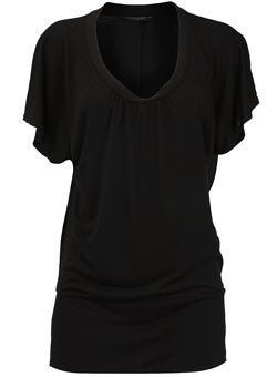 Dorothy Perkins Black batwing top