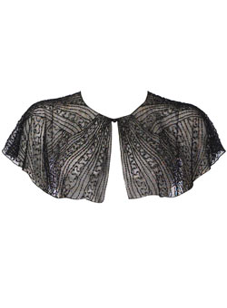 Dorothy Perkins Black beaded cape