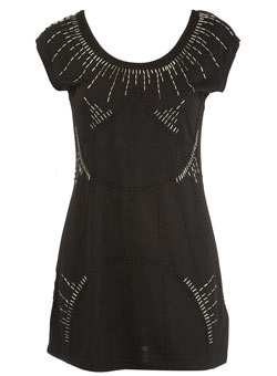 Dorothy Perkins Black beaded tunic