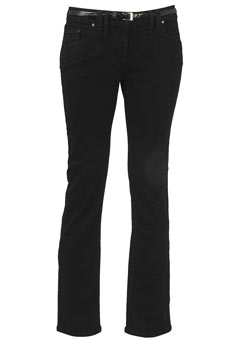 Dorothy Perkins Black bling belted jeans