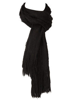 Dorothy Perkins Black brushed scarf